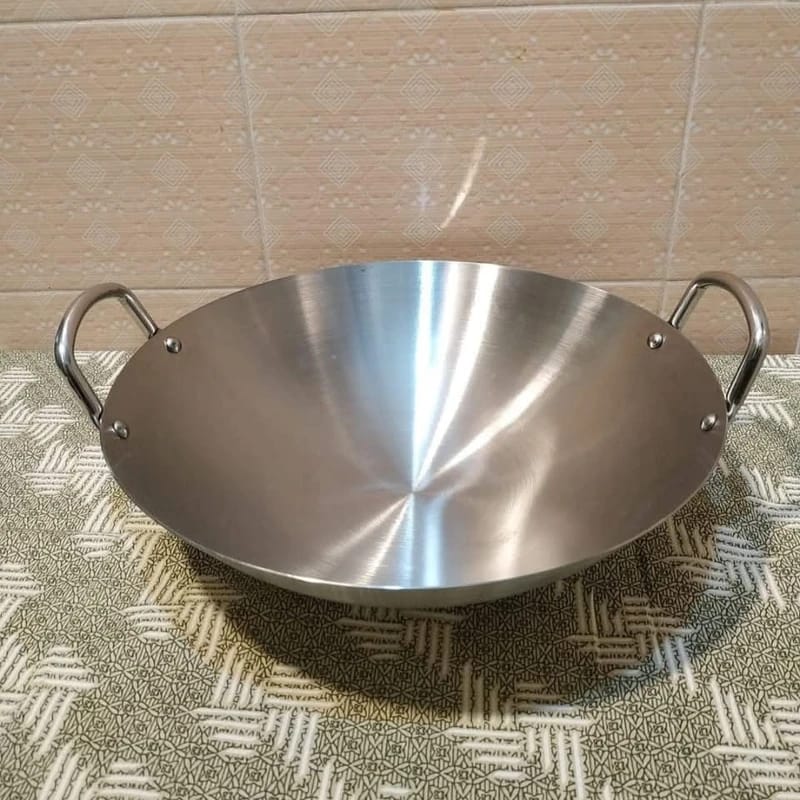 32cm Stainless Steel Chinese Korai (Majuni Free 3 Pcs)