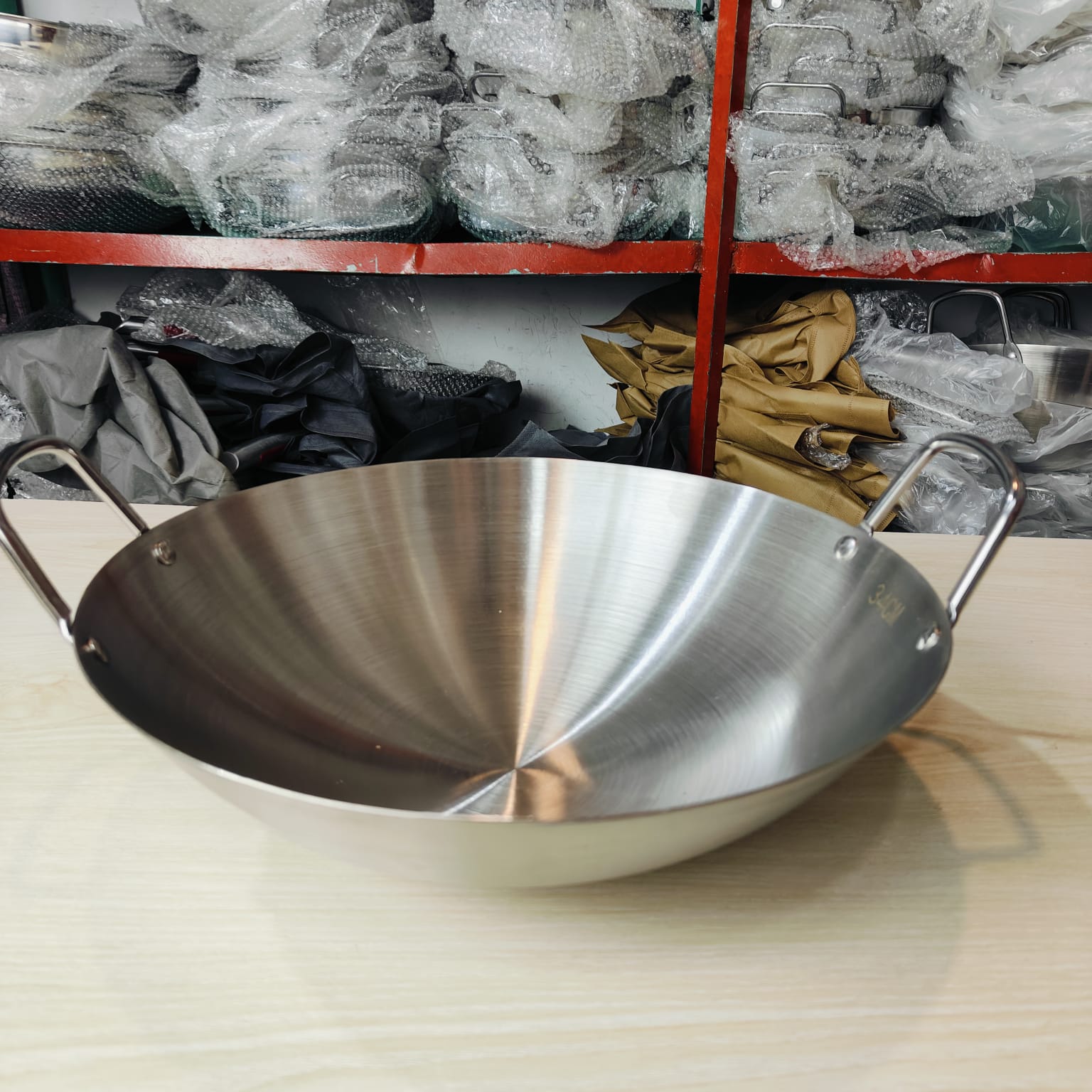 34cm Stainless Steel Chinese Korai (Majuni Free 3 Pcs)